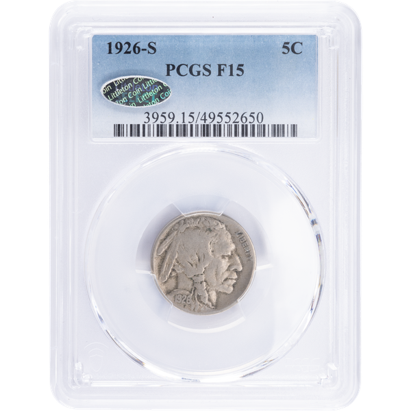 1926 S Buffalo Nickel "PCGS Graded"