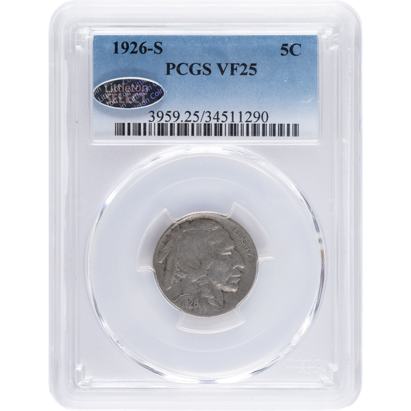 1926 S Buffalo Nickel "PCGS Graded"