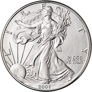 2001 $1 American silver eagle