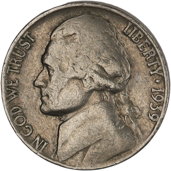 1939 Jefferson nickel